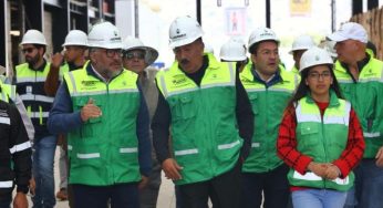 Supervisa Horacio Duarte avance de obras del trolebús Chalco-Santa Martha