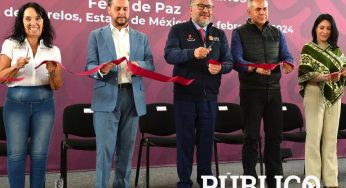 “Estamos construyendo juntos una paz duradera”: Horacio Duarte inaugura Feria de la Paz en Ecatepec