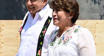 AMLO y Delfina Gómez supervisan obras del sistema de transporte masivo de Valle de México