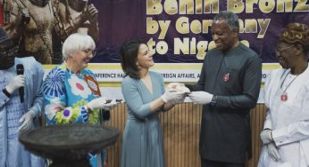 Devuelve Alemania lote de objetos de bronce a Nigeria