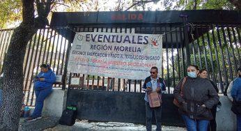Integrantes de la CNTE se manifiestan en Michoacán; exigen pagos de maestros eventuales