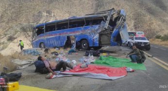Fallecen 13 migrantes tras accidentre entre Puebla y Oaxaca