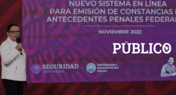 Presentan portal para trámite de constancia de antecedentes penales