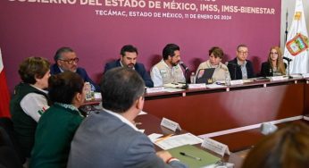 Zoé Robledo y Delfina Gómez analizan proyecto del IMSS-Bienestar en Edomex