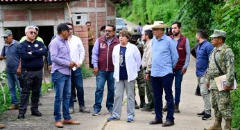 Alista Gobernadora Delfina Gómez Álvarez reubicación de 75 familias afectadas por las lluvias en Tejupilco